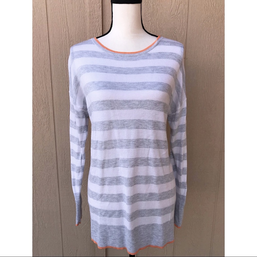 A NEW DAY🌞 Striped Long Sleeve Crewneck Pullover Sweater ~Size L